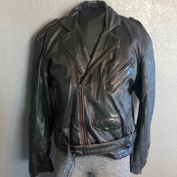 Gold’s Gym Other - Gold’s Gym Leather Moto Jacket with Belt